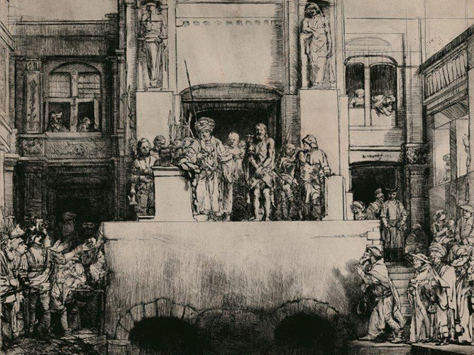 Etching by Rembrandt