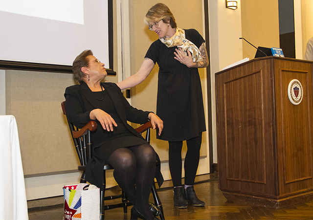 Retiring THRS Professor Dr. Aquino, WAGS Director Evelyn Kirkley