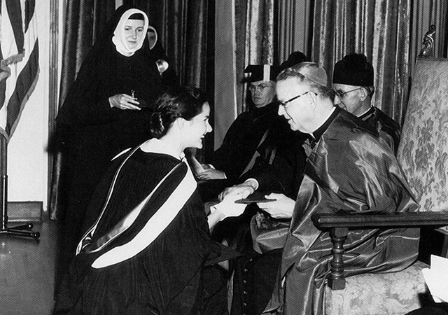 Therese Truitt Whitcomb '53 - Bishop Buddy at 1954 graduation