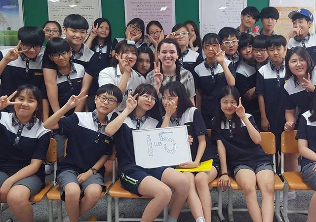 Madeline Kasik in South Korea