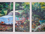 Cassidy Trapp&acirc;��s painting examines the mystery, neglect, and emptiness of forgotten objects of leisure.  
