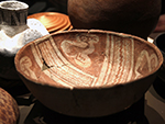 <p>Old Chocolate and Other Surprises: Learning from the May Collection<br />This Hohokam red-on-buff ceramic bowl has four stylized bird figures painted on the interior. It is from the Santa Cruz river area in Arizona, and was made during the Colonial period, C.E. 550-900.</p><p style="text-align: right;"><em>Photograph by Rose Tyson.</em></p>