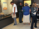 <p>Old Chocolate and Other Surprises: Learning from the May Collection<br />The opening reception of the exhibit included guests from both the campus and the local community. The curator is Dr. Tim Gross, of the Department of Anthropology at USD. Julie Gay is the exhibit designer. The event took place at the David W. May Gallery, Serra Hall 214A, on November 1, 2012.</p><p style="text-align: right;"><em>Photograph by Rose Tyson.</em></p>