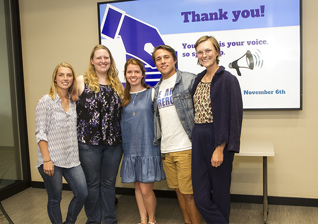 Humanities Center Student Board Voting 101 group
