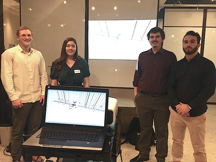 Left to Right: William Trevena, Vanessa Felix, Alp Oktay and Daniel Gadeloff Chalmers