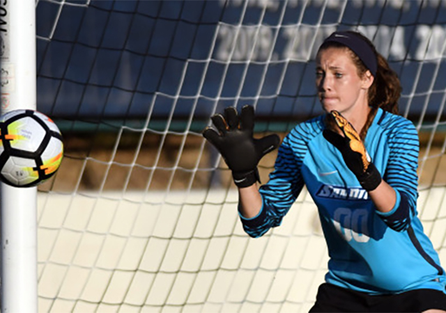 Amber Michel, women's soccer goalie