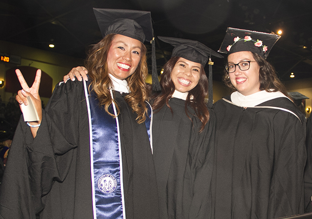 Bianca Alvarado, far left, and other MASI 2018 grads