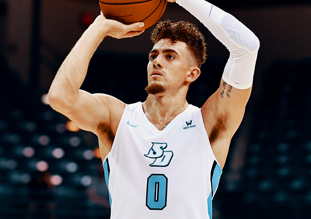 Isaiah Pineiro USD men's basketball