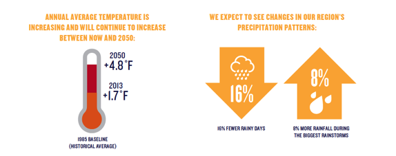 Temperature and Precipitation Infographic
