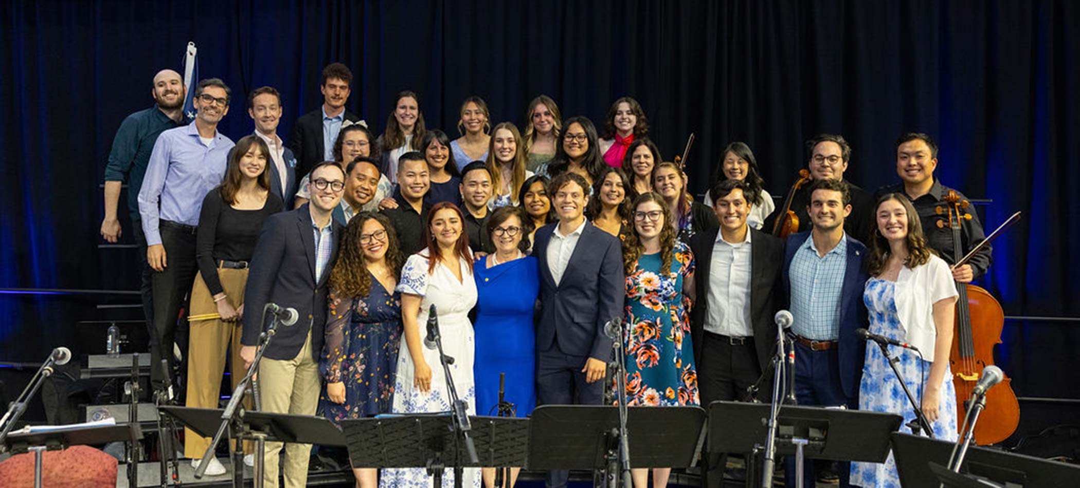 Members of the founders chapel choir group posing