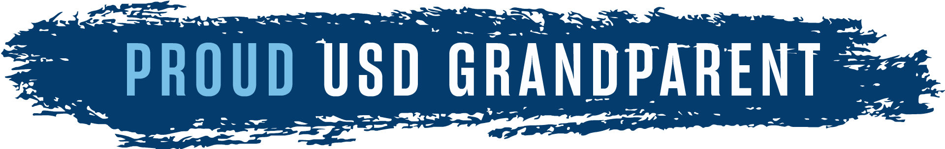 animated gif image of text that says "proud USD grandparent"