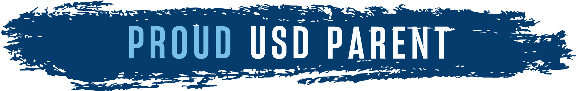 animated gif image of text that says "proud USD parent"
