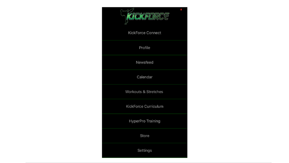 Kick Force Martial Arts iOS Application
