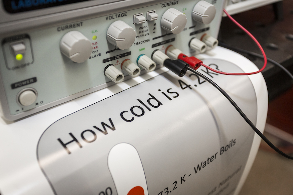 Close up of the cryogenic project