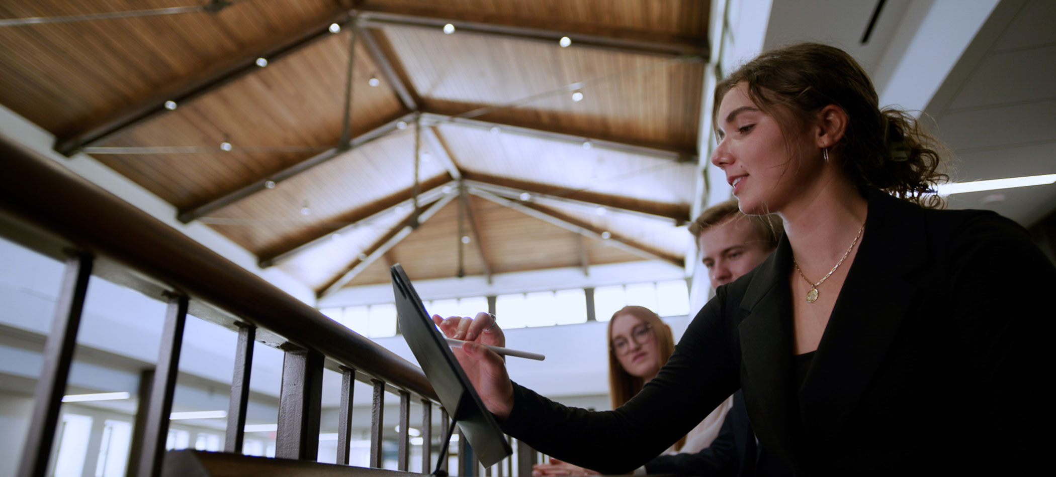 Students on campus