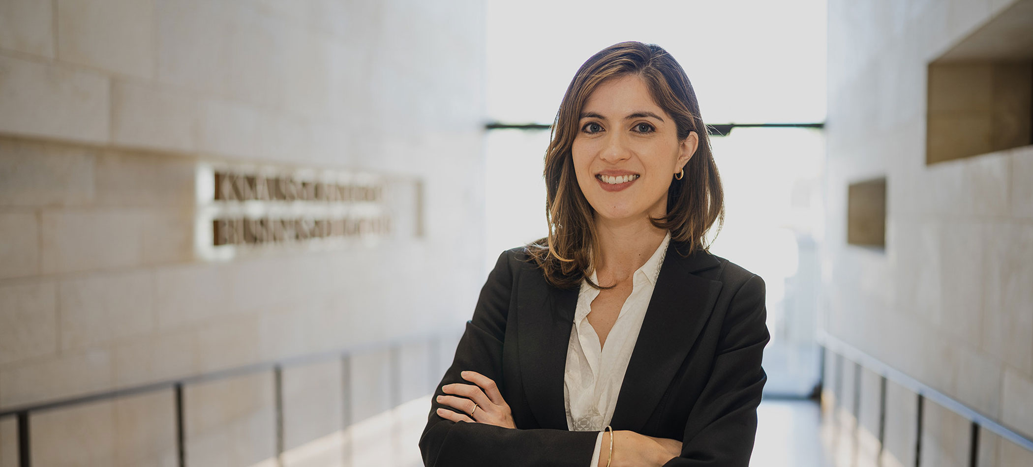 A student in the business school