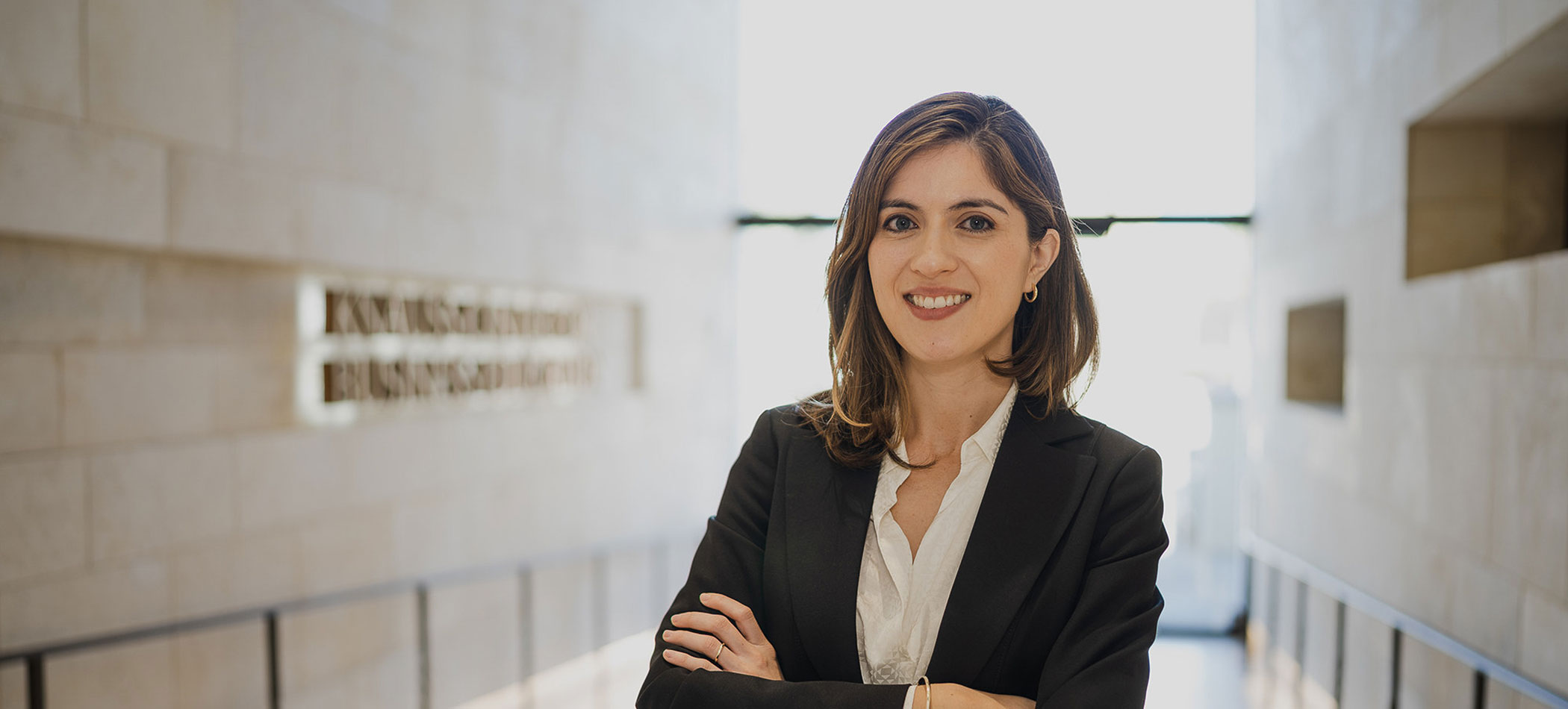 A student in the business school