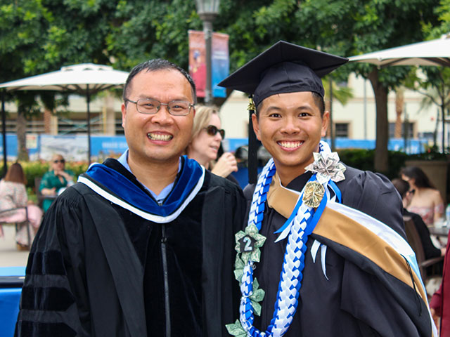Students at commencement
