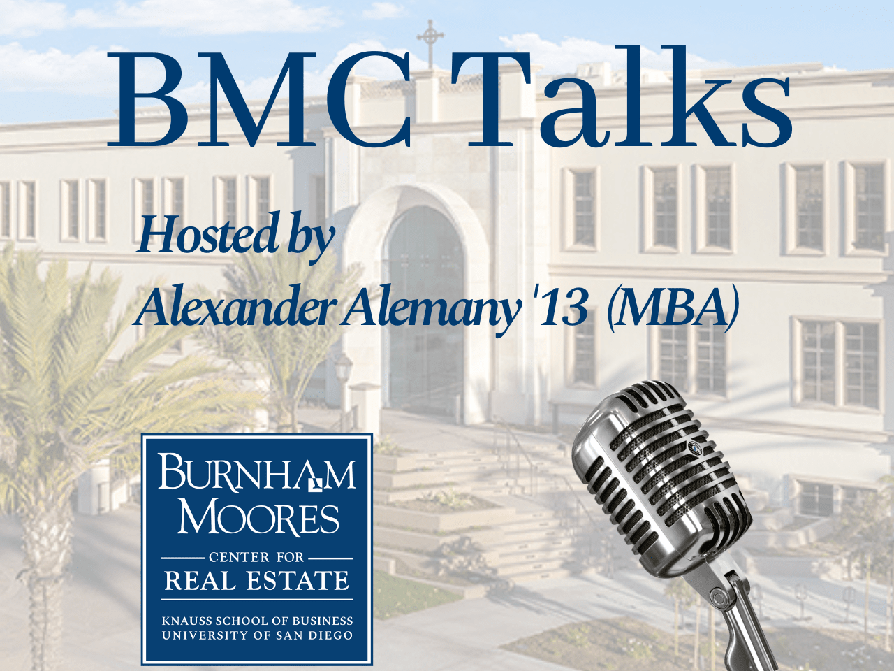 Image is of a microphone in front of KSB building