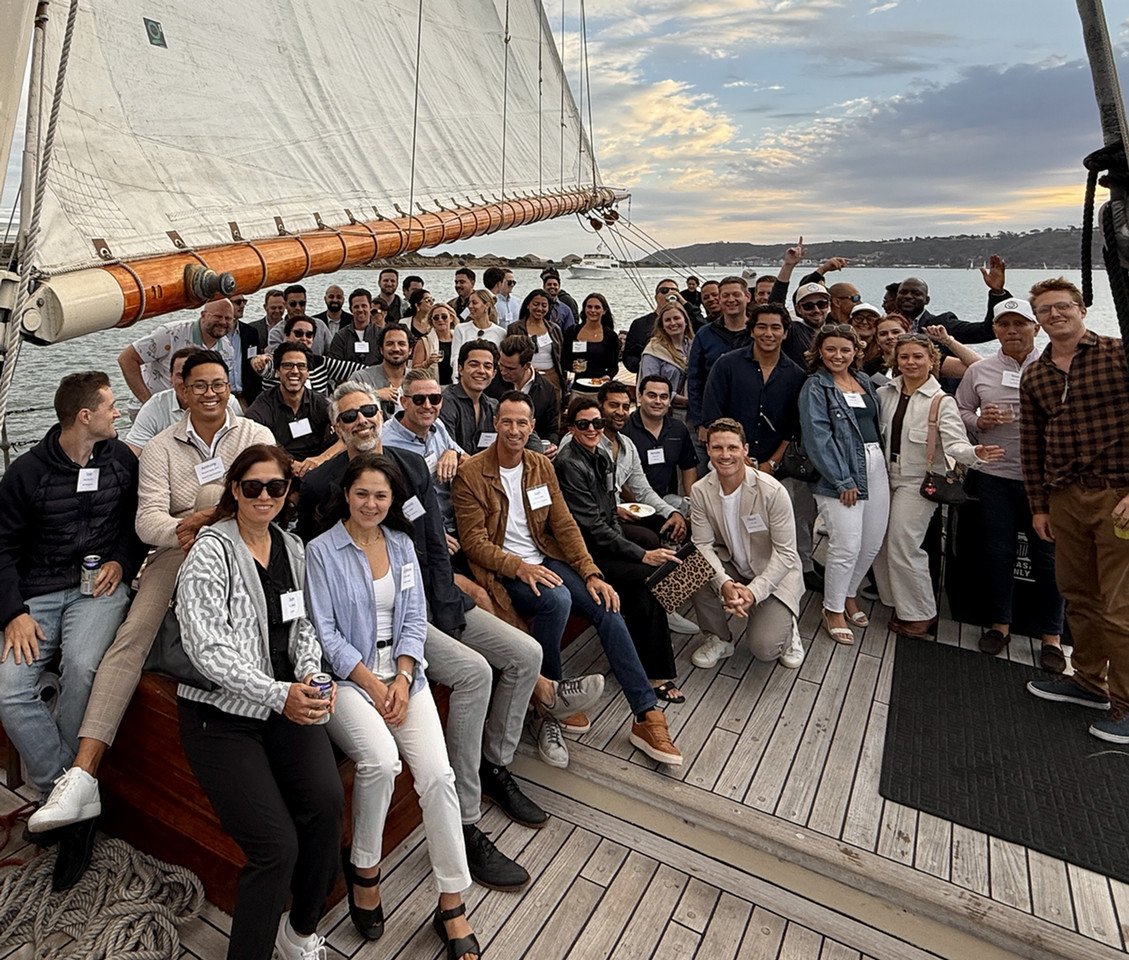 Image is of a REAA 2026 Yacht Event