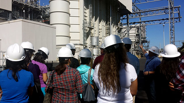 Students at an event