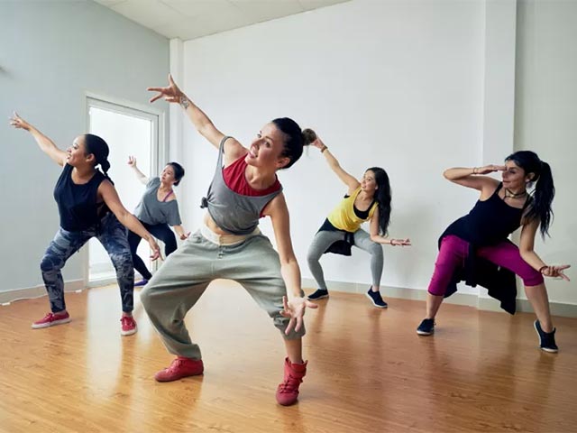 People in a dance class