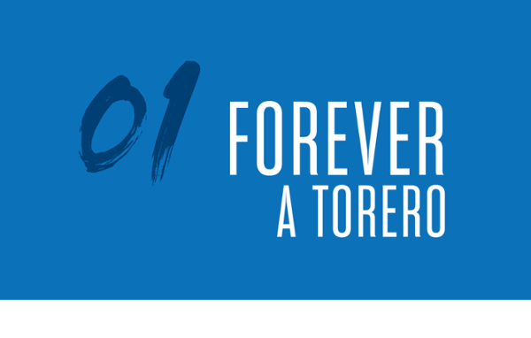 Blue Box, reads Forever a Torero