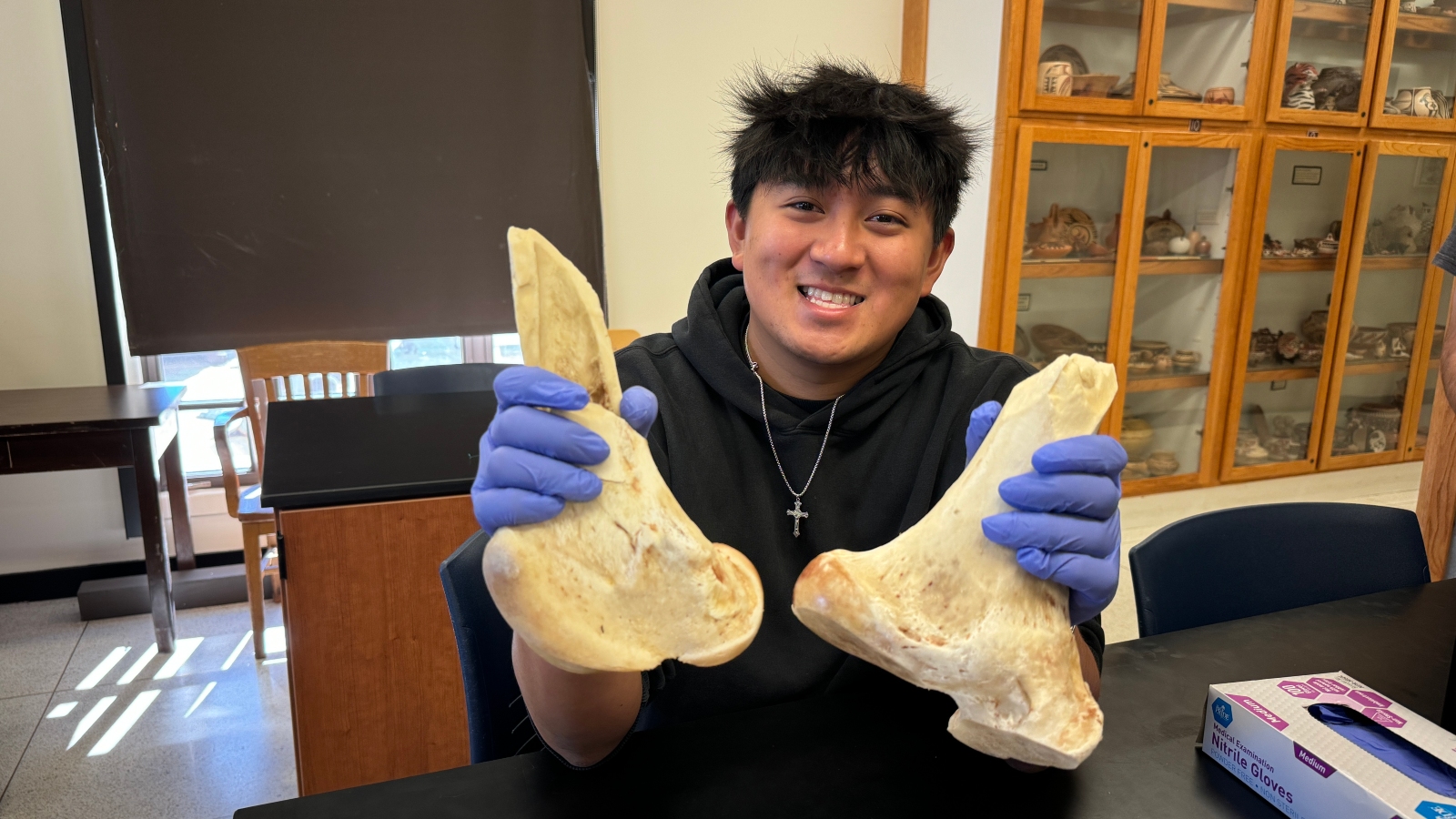A doll playing the drums