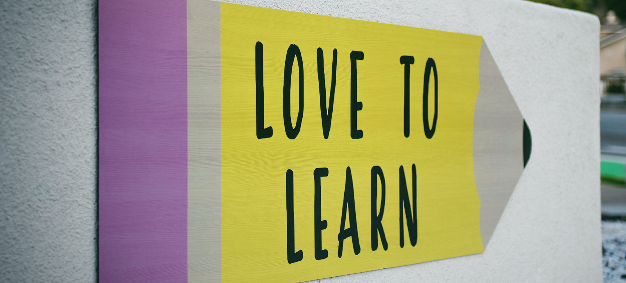 Love to learn sign