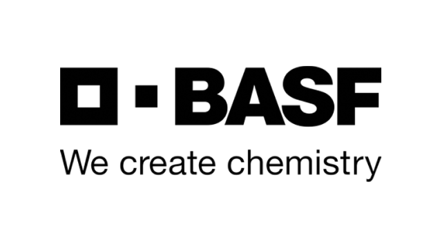 BASF logo. Includes text "We create chemistry"