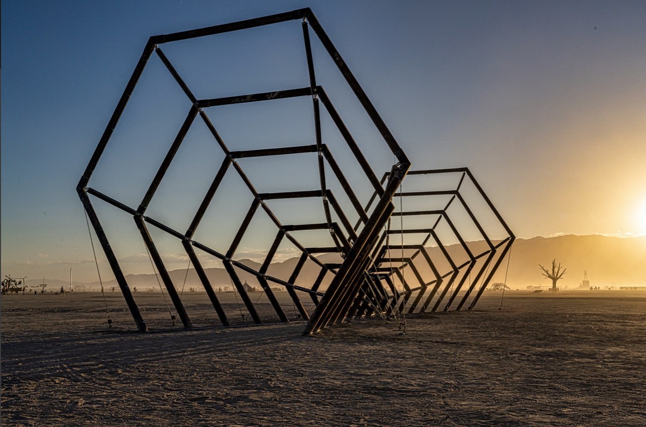 USD Burning Man art installation "Re-Emergence"