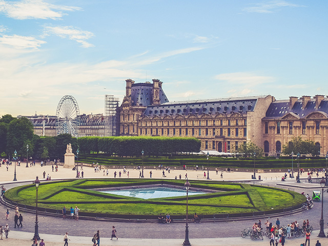 The Louvre in Paris, French