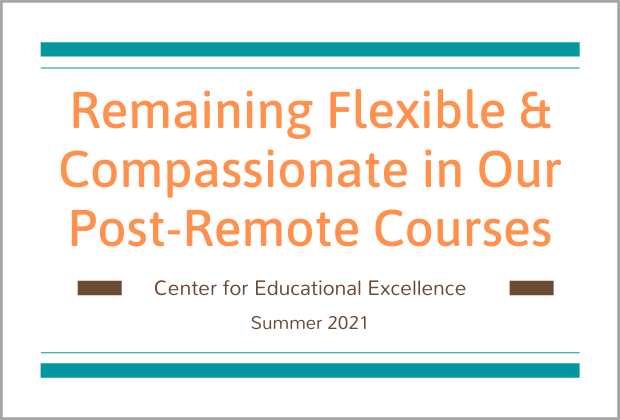 Remaining flexible and Compassionate