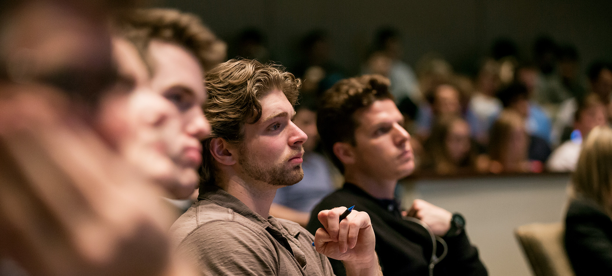 Students listening to a lecture