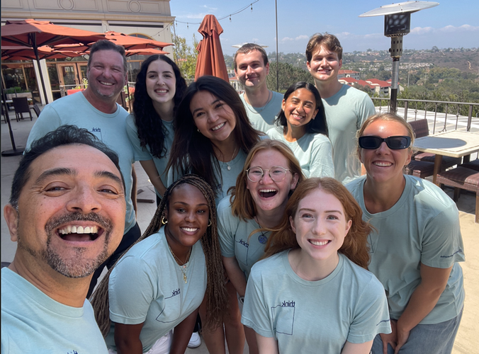 group photo of students and leaders of changemaker team