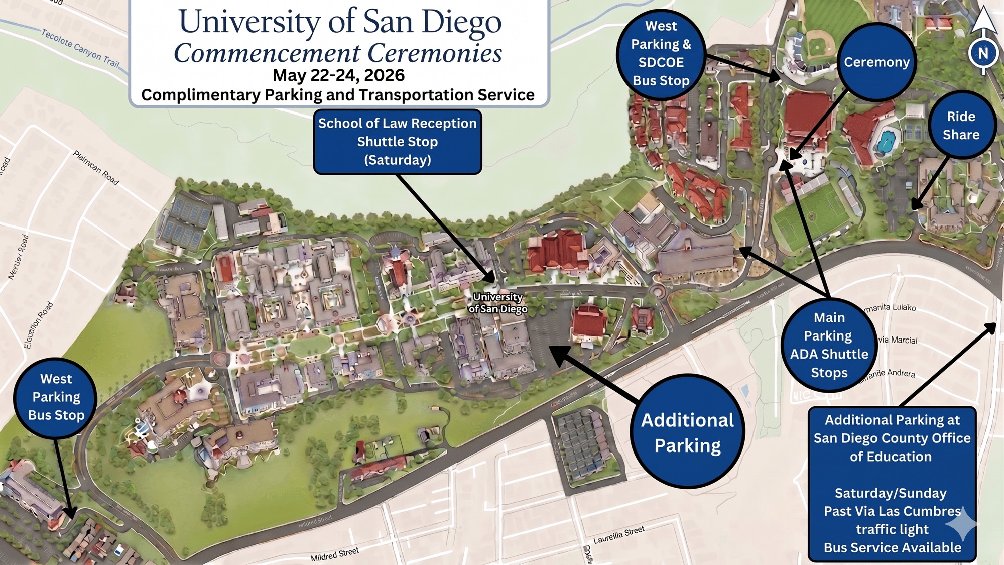 Commencement Parking and Transportation