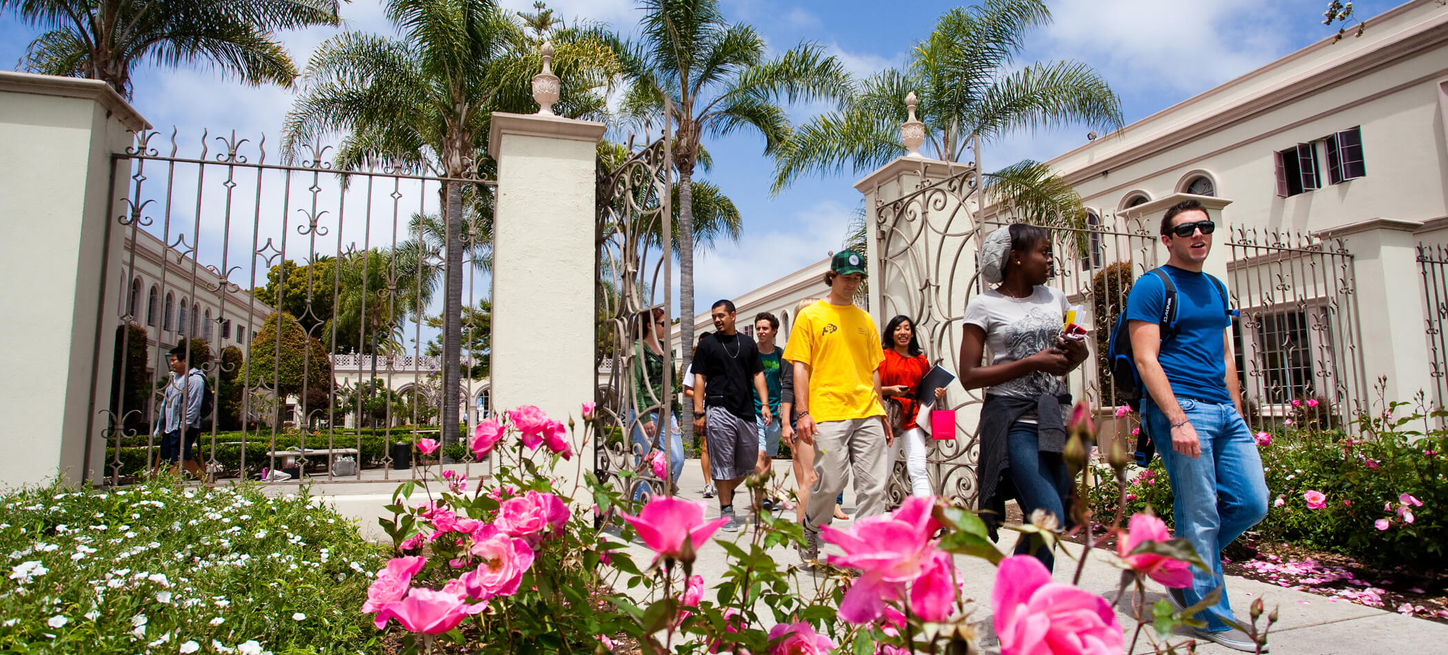 image of students on campus