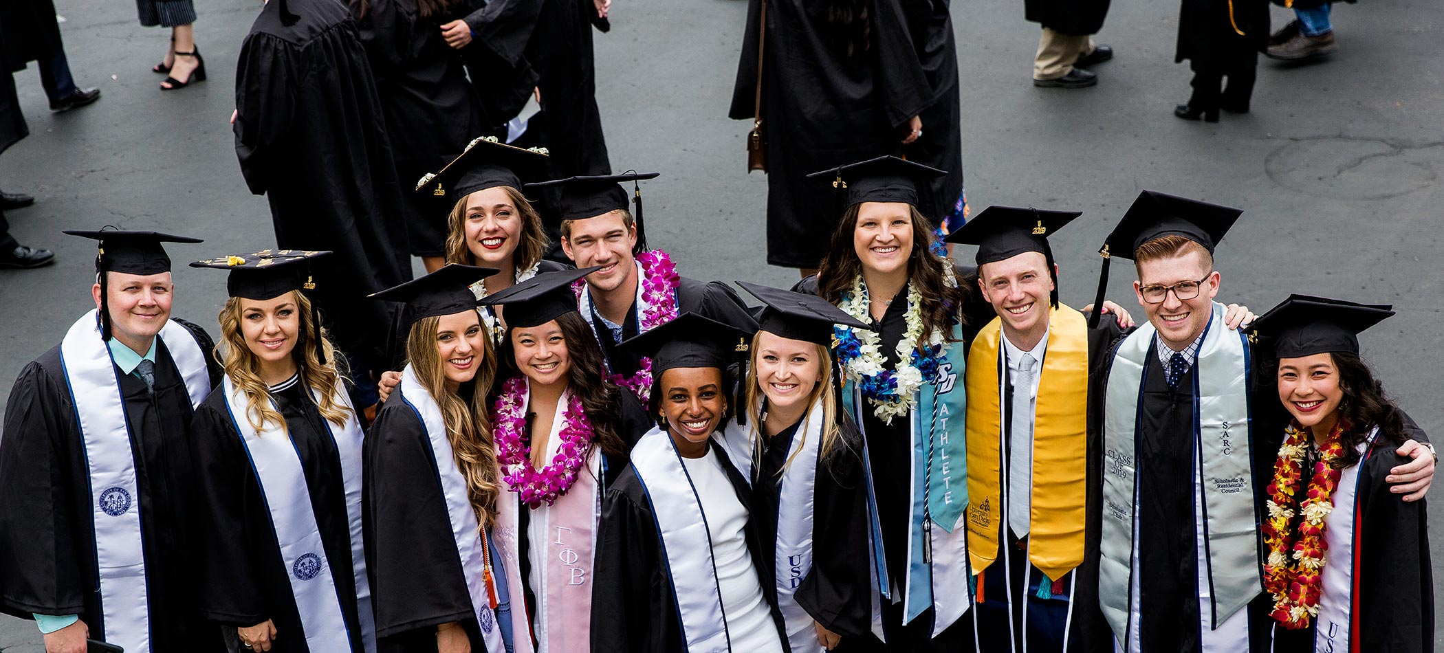 Students at commencement