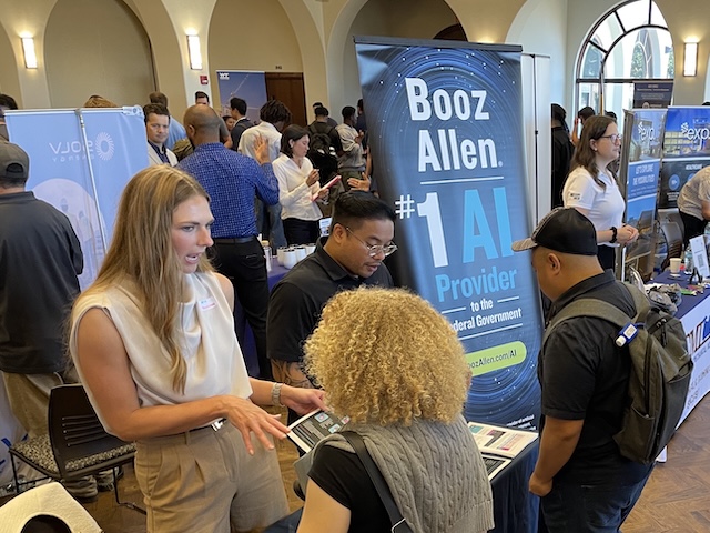 A career networking event