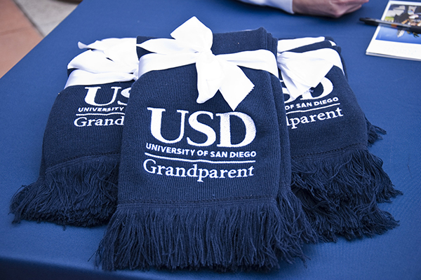 Scarves at USD grandparent's weekend