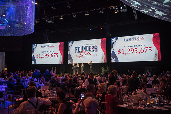 Participants at the USD Founders Gala