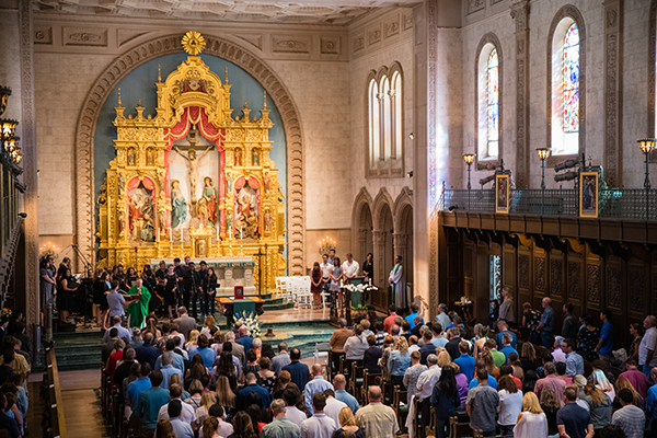 A USD mass in Founders Chapel