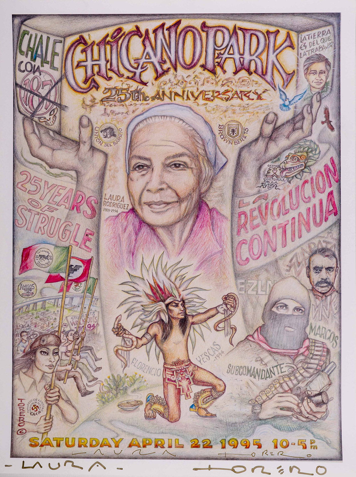 Chicano Park 1995 Anniversary Poster
