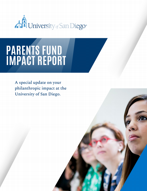 Cover page of the Parents Fund impact report