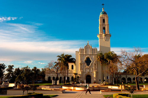 Photo of the University of San Diego at Sunset