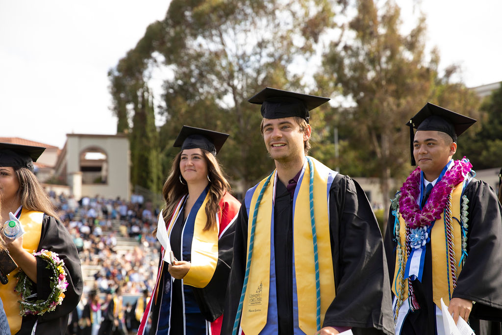 image of student john oconnell during graduation ceremony
