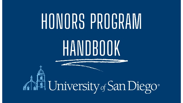 Picture of USD Honors Handbook cover