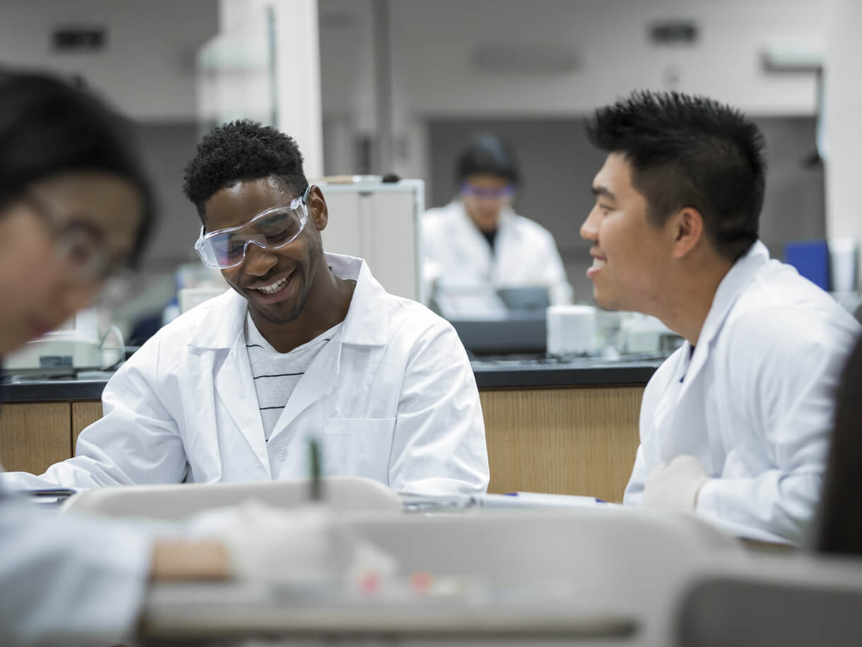 students in lab