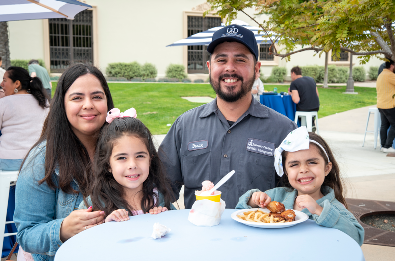 USD family at a festival event