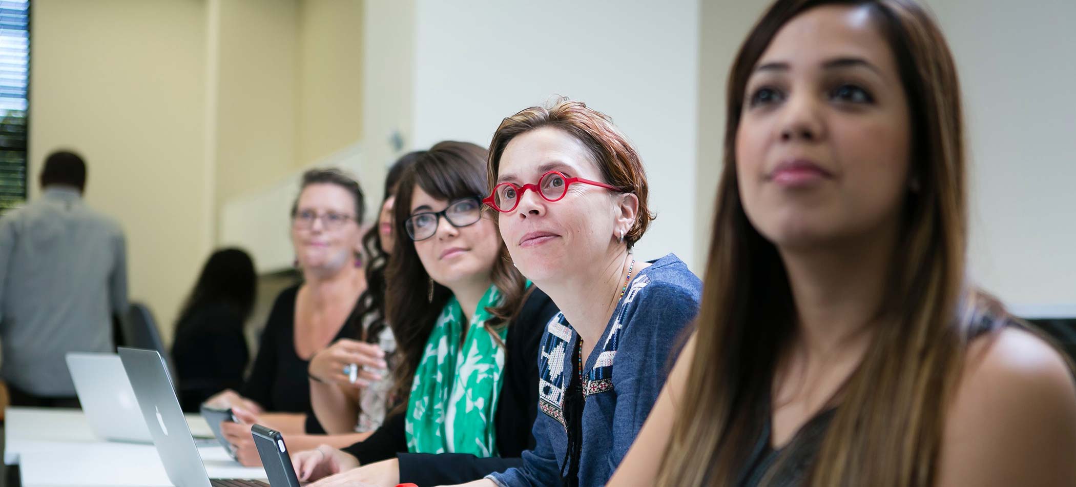 employees in a meeting